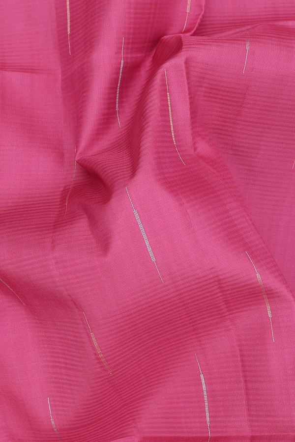 Soft Silk Saree In Pink With Zari Buttas