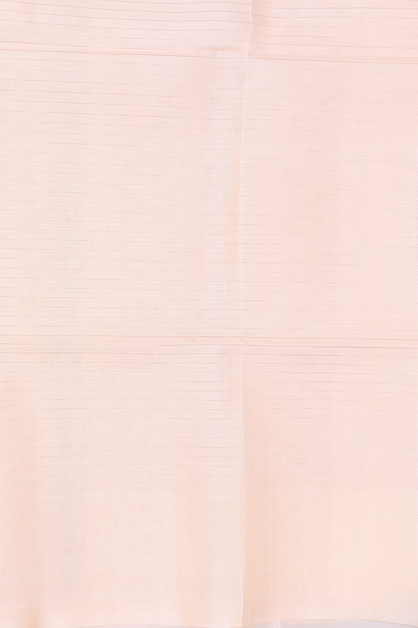 Soft Silk Saree In Pink With Stripes Along Buttas