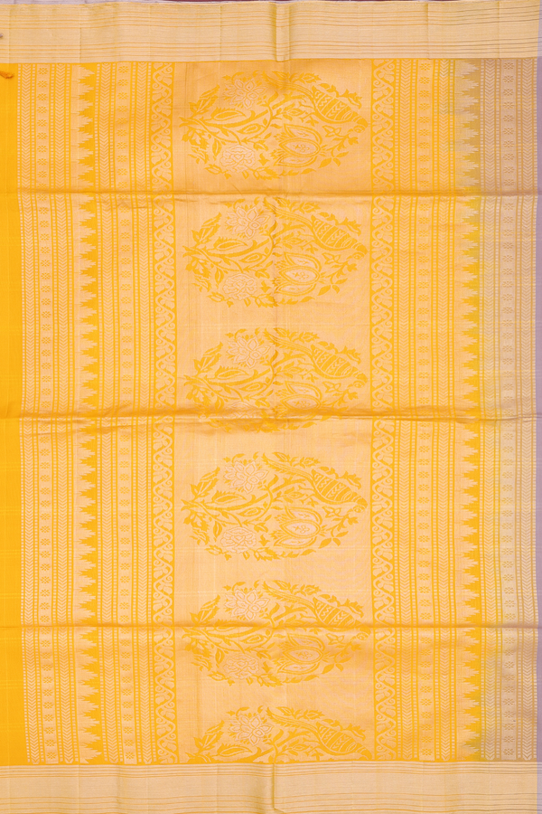 Soft Silk Saree In Dusty Brown Along Stripes With Buttas
