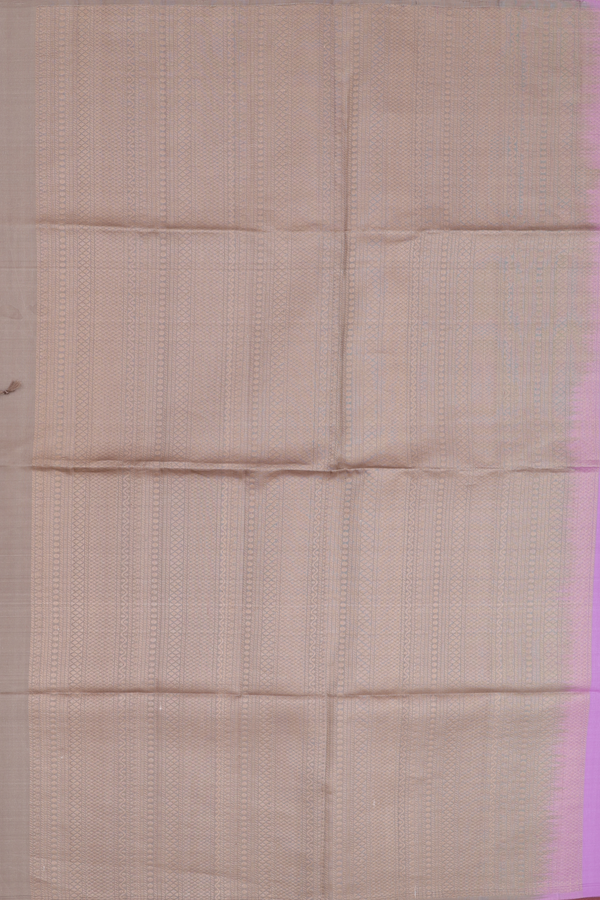Soft Silk Saree In Lavender With Stripes Design