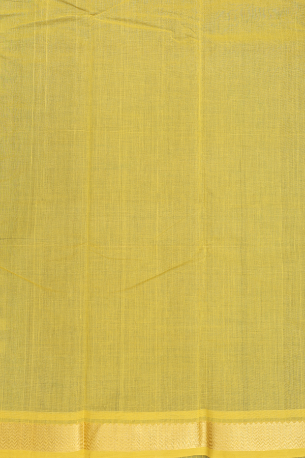 Kanchi Cotton Saree In Forest Green With Stripes Design