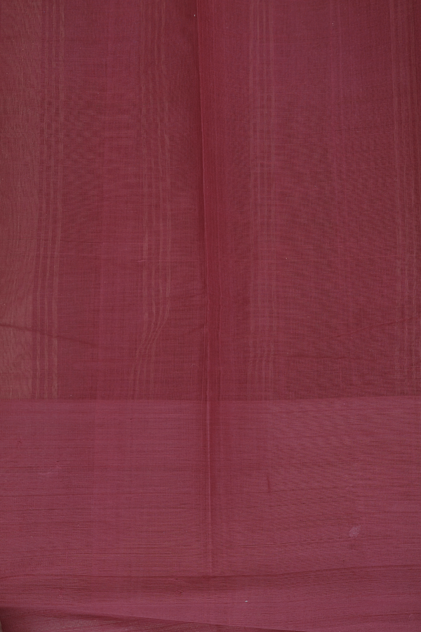 Kanchi Cotton Saree In Rose Brown With Stripes Design