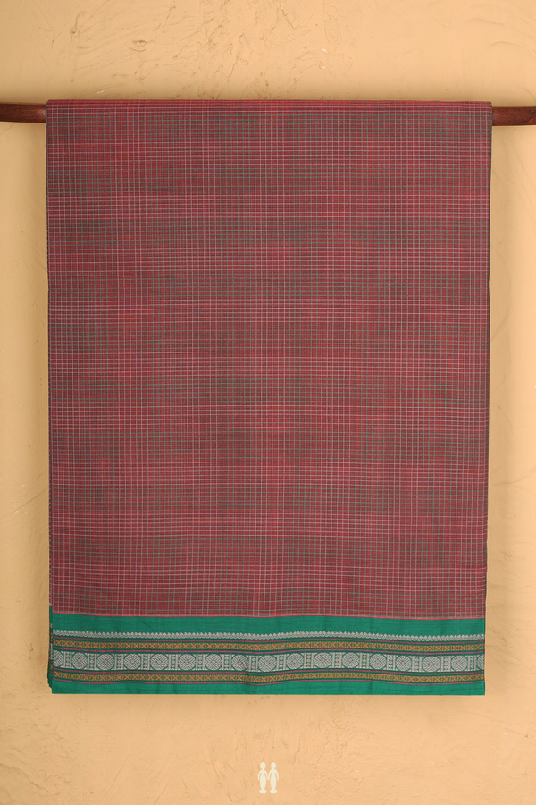 Coimbatore Cotton Saree In Manthulir With Checks Design