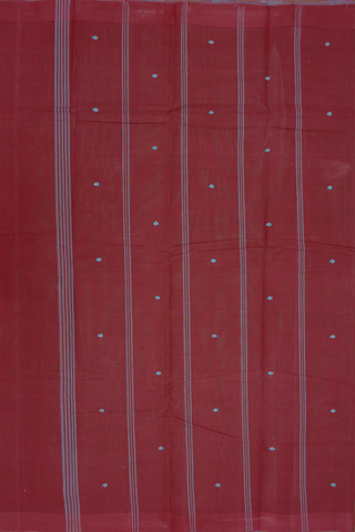 Allover Threadwork Buttis Sea Green Kanchi Cotton Saree