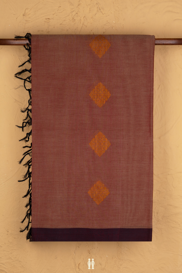 Coimbatore Cotton Saree Dual Tone With Threadwork Motifs