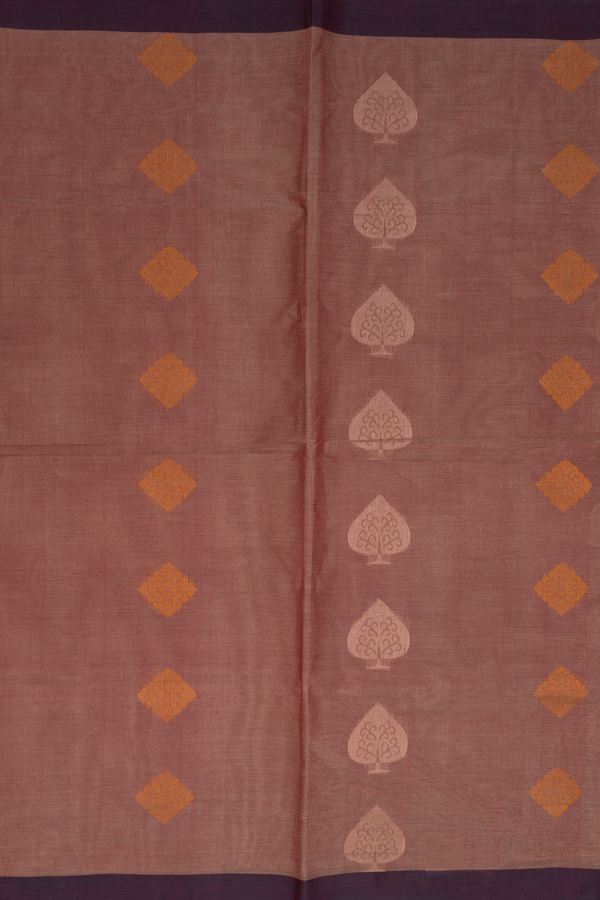 Coimbatore Cotton Saree Dual Tone With Threadwork Motifs