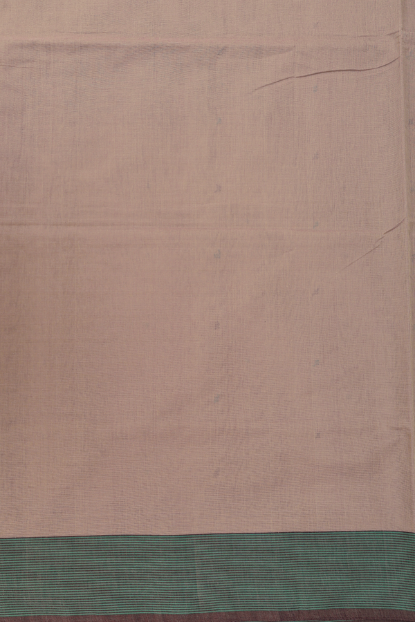 Coimbatore Cotton Saree In Rose Brown With Threadwork Buttis
