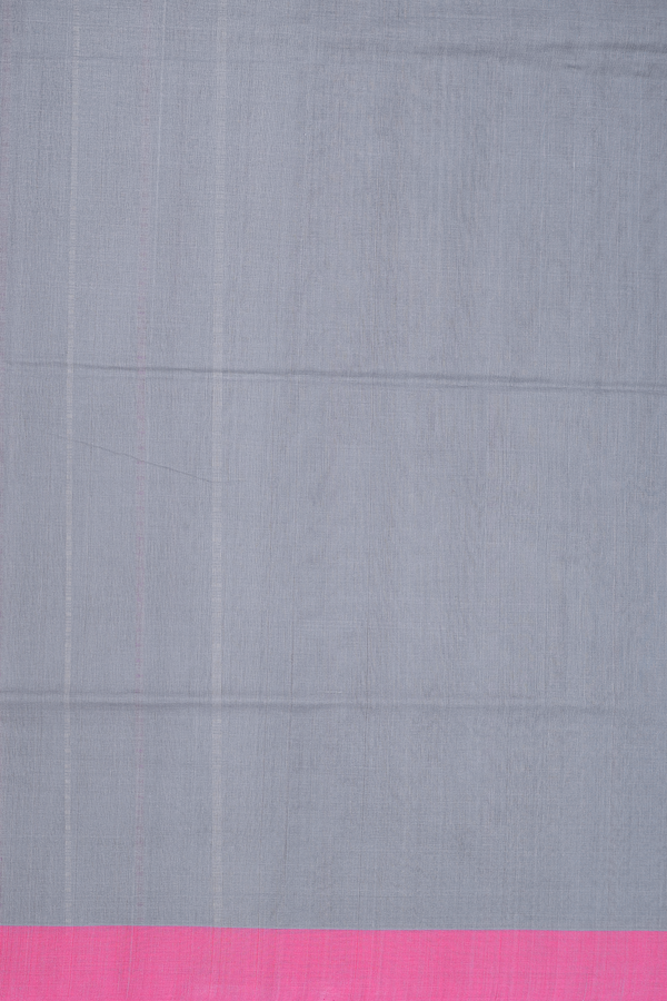 Coimbatore Cotton Saree In Grey With Stripes Design