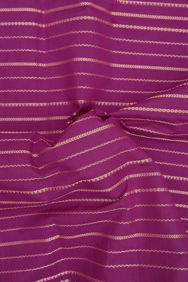 Coimbatore Cotton Saree In Purple With Stripes Design
