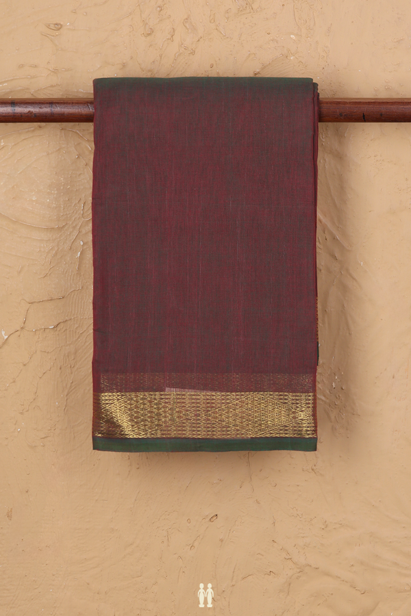 Kanchi Cotton Saree In Manthulir With Zari Border