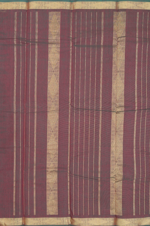 Kanchi Cotton Saree In Manthulir With Zari Border
