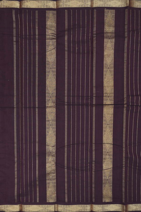 Kanchi Cotton Saree In Grey With Checks Design