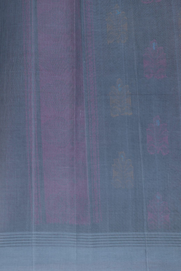 Kanchi Cotton Saree In Rani Pink With Floral Buttas