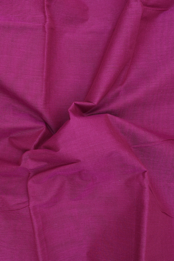 Kanchi Cotton Saree In Purple With Zari Border