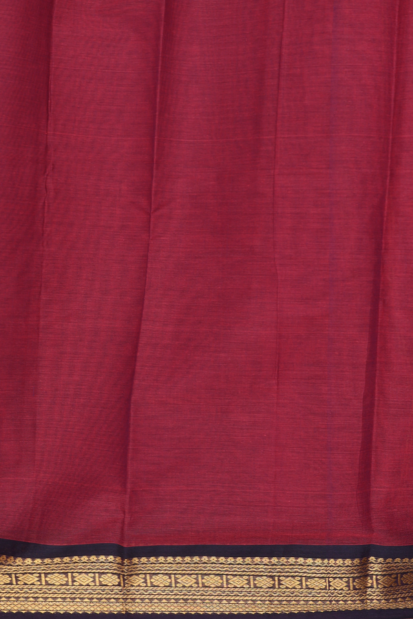 Kanchi Cotton Saree In Pink With Contrast Border