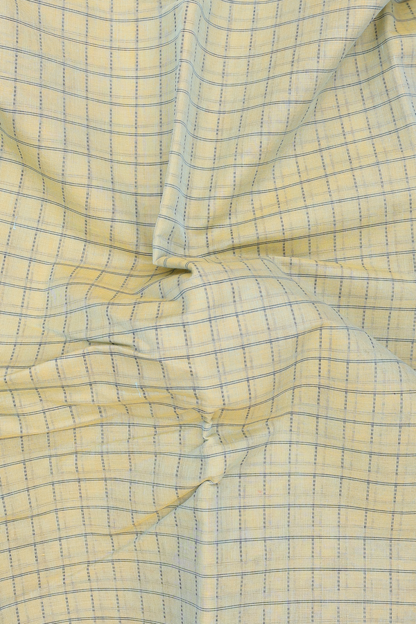 Kanchi Cotton Saree In Dual Tone With Checks Design