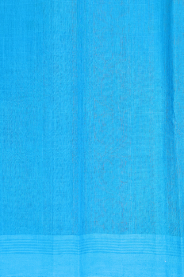 Kanchi Cotton Saree In Ochre Orange With Paisley Buttas