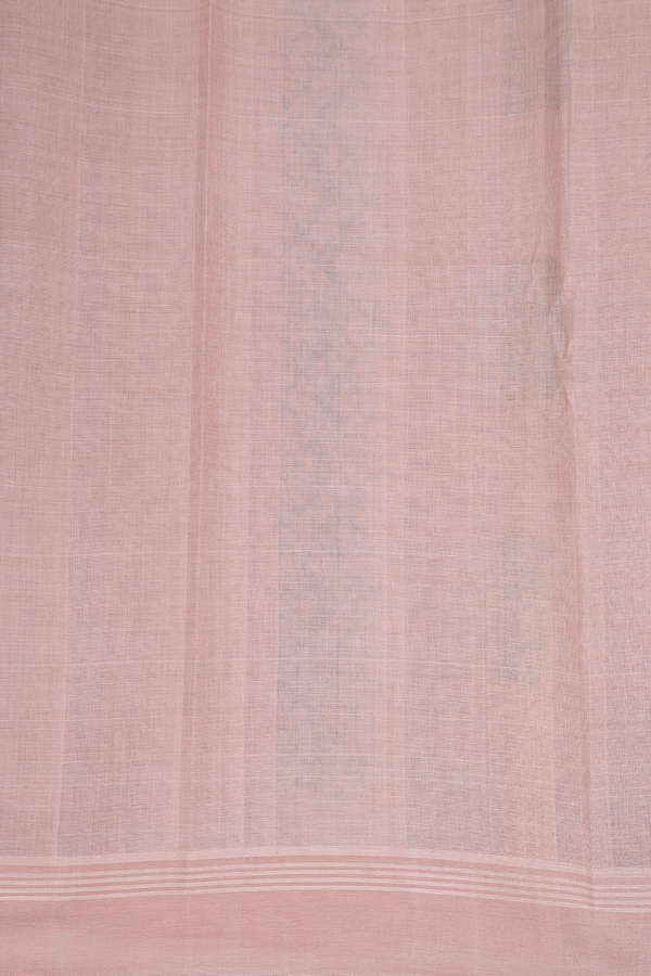 Kanchi Cotton Saree In Dusty Green With Floral Buttas