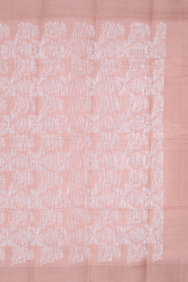 Kanchi Cotton Saree In White With Floral Buttas
