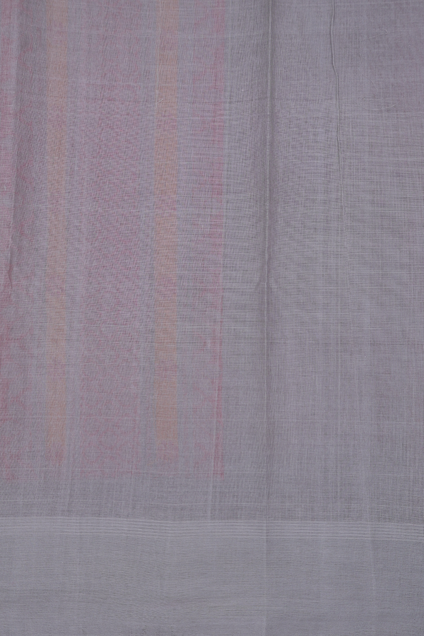 Kanchi Cotton Saree In Scarlet Red With Leaf Buttas