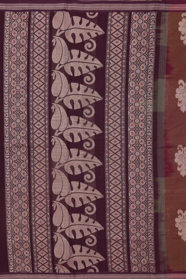 Coimbatore Cotton Saree In Manthulir With Threadwork Motifs