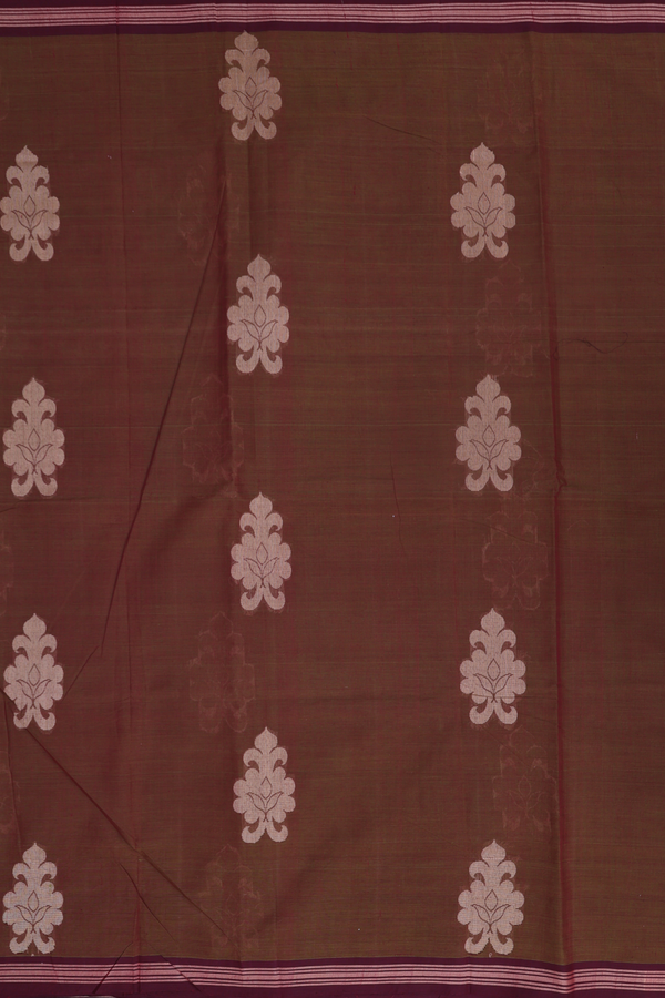 Coimbatore Cotton Saree In Manthulir With Threadwork Motifs