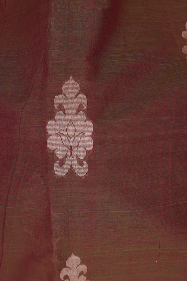 Coimbatore Cotton Saree In Manthulir With Threadwork Motifs