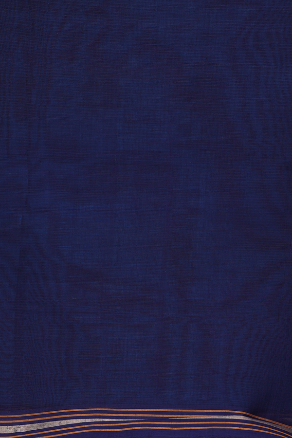 Coimbatore Cotton Saree In Blue With Threadwork Buttas