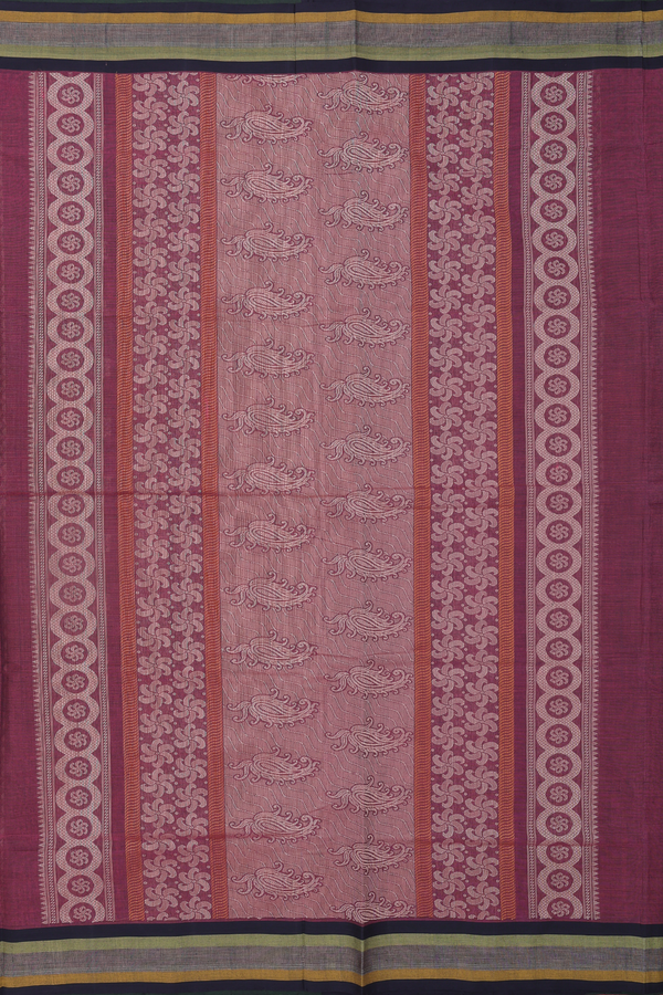 Coimbatore Cotton Saree Mauve And Dual Tone With Allover Design