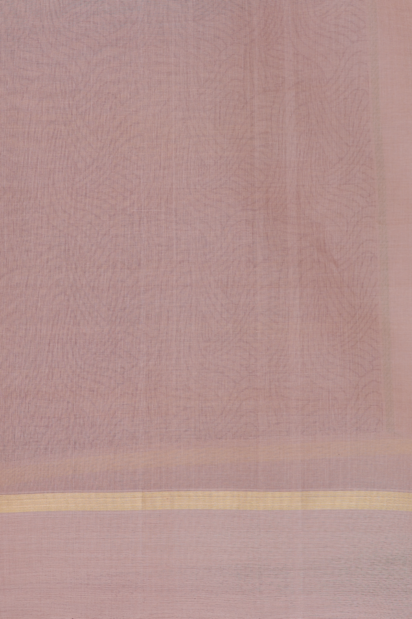 Coimbatore Cotton Saree In Pastel Brown With Floral Buttas