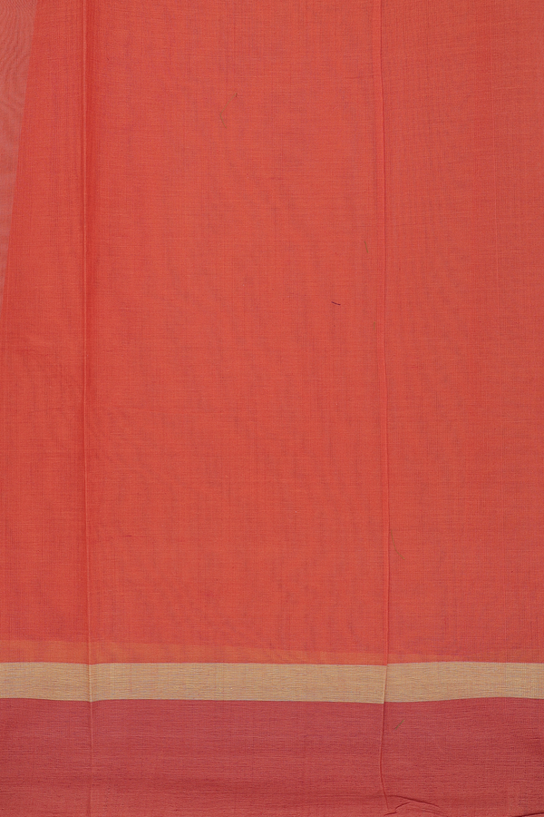 Coimbatore Cotton Saree In Brown With Threadwork Buttas