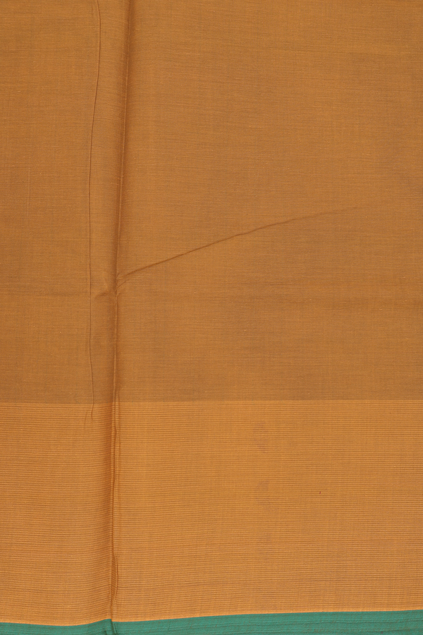 Coimbatore Cotton Saree In Yellow With Stripes Design