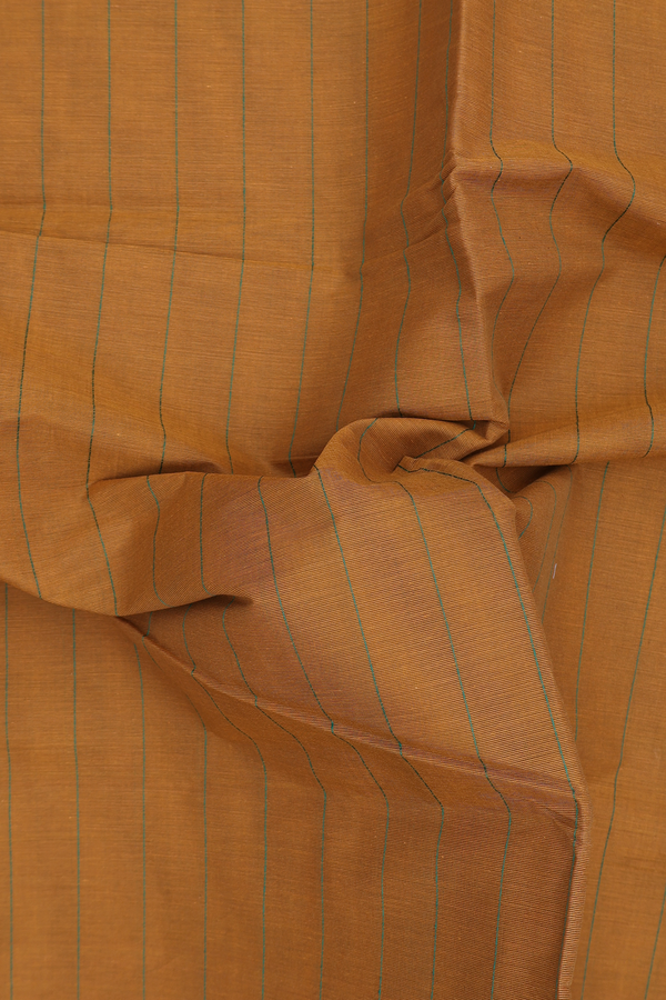 Coimbatore Cotton Saree In Yellow With Stripes Design