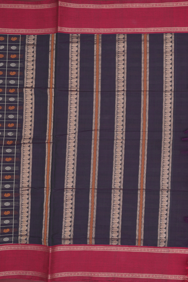 Coimbatore Cotton Saree In Dual Tone With Checks Design