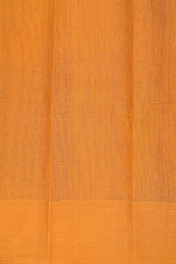 Kanchi Cotton Saree In Dual Tone With Temple Border