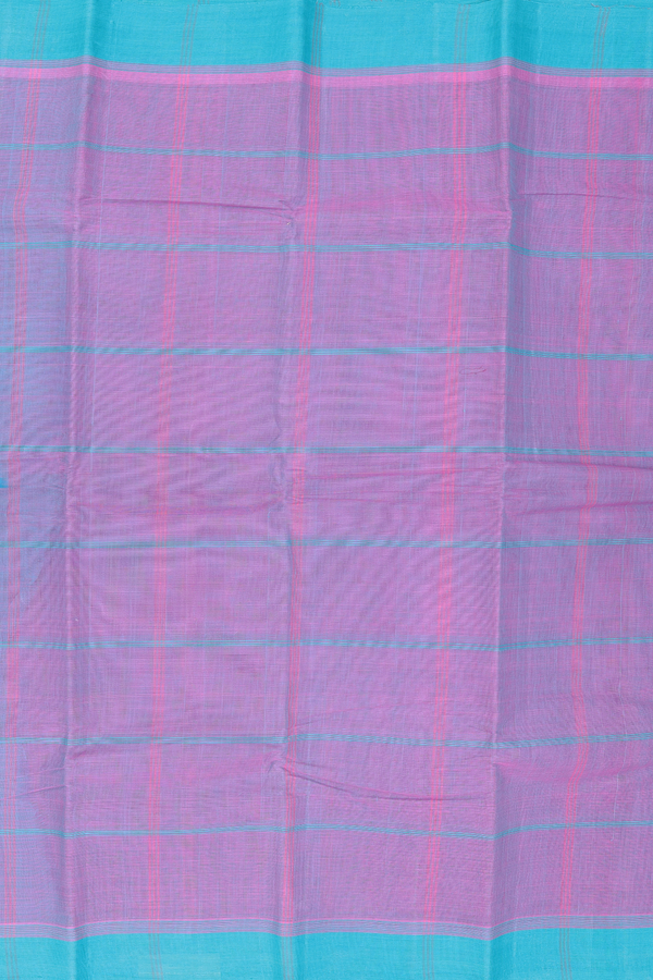 Kanchi Cotton Saree In Dual Tone With Checks Design