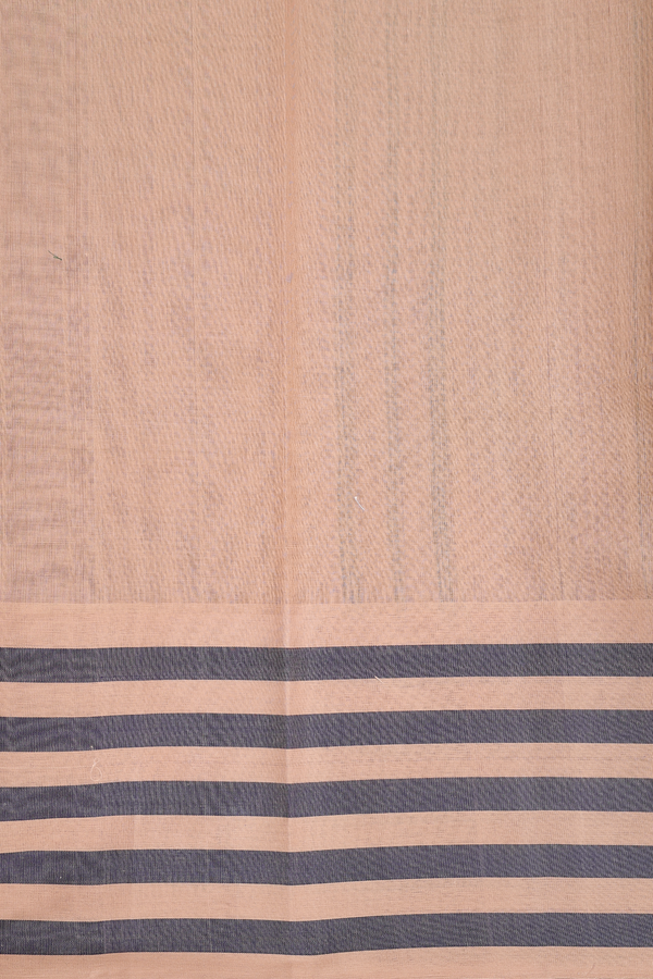 Chettinadu Cotton Saree In Forest Green With Checks Border