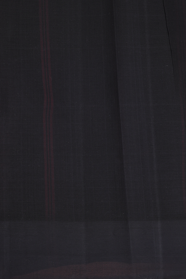Chettinadu Cotton Saree In Red With Stripes Design