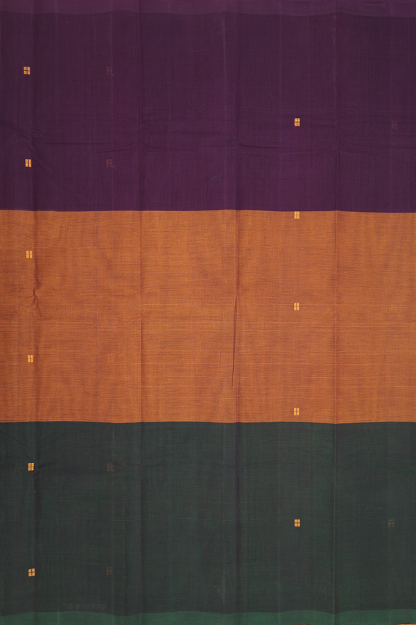 Chettinadu Cotton Saree In Multicolor With Muppagam Design