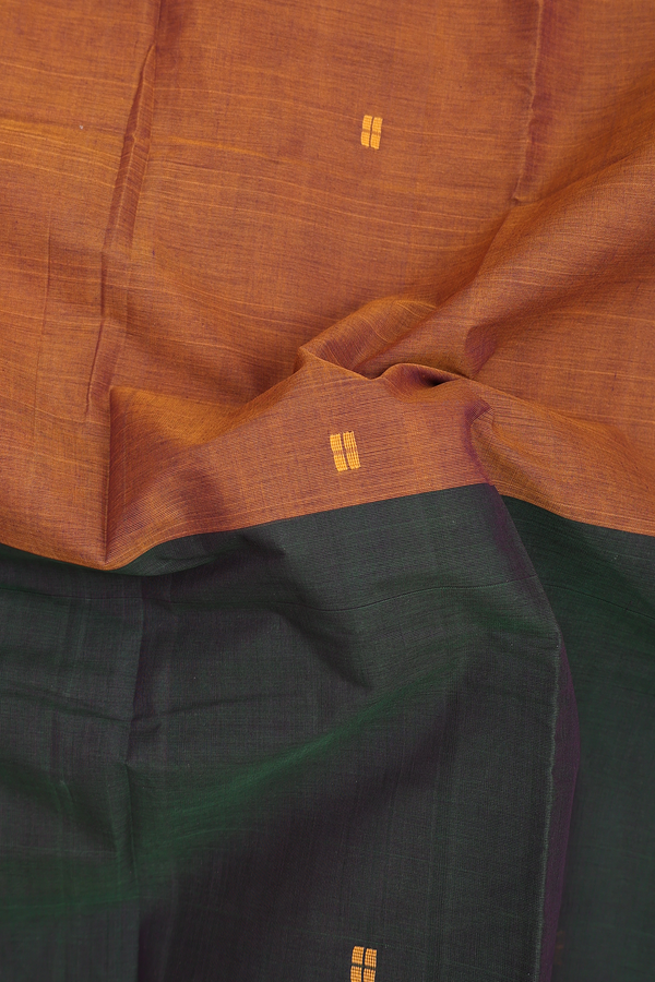 Chettinadu Cotton Saree In Multicolor With Muppagam Design