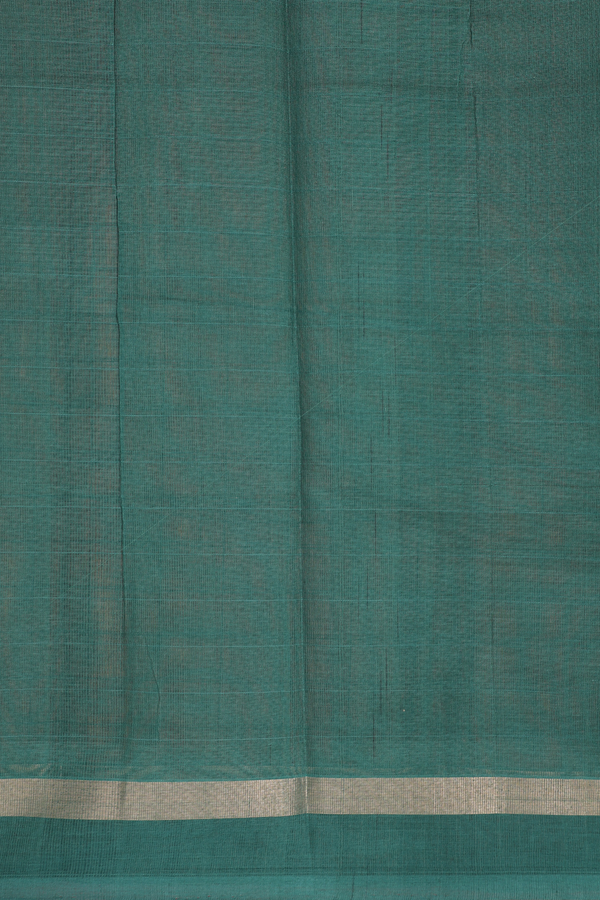 Chettinadu Cotton Saree In Orange With Checks Design