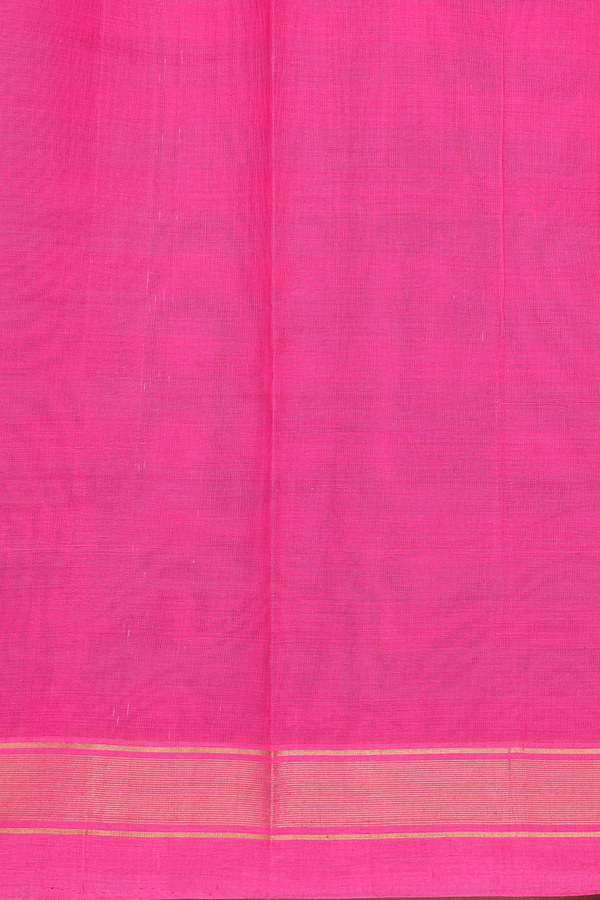 Chettinadu Cotton Saree In Pink And Green With Checks Design
