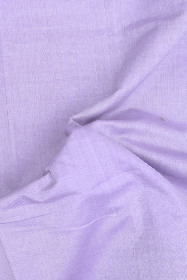 Traditional Silk Cotton Saree In Purple With Contrast Border