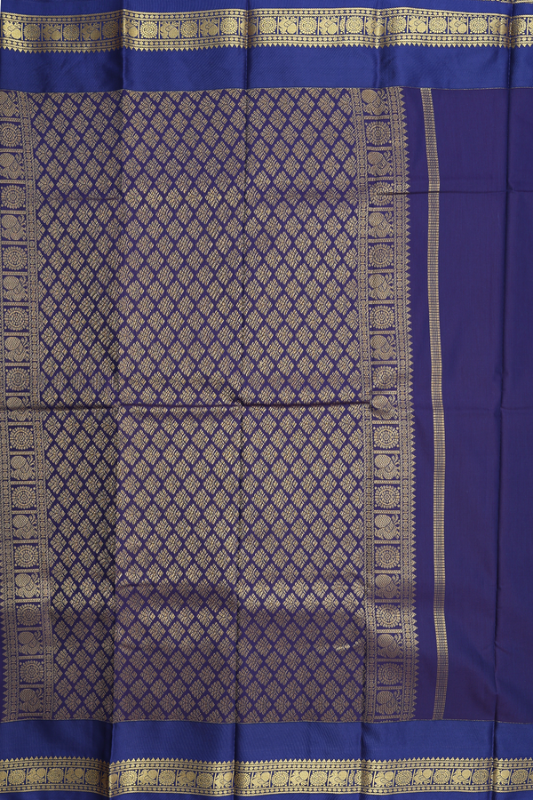 Apoorva Cotton Saree In Berry Purple With Checks Design