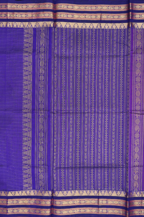 Traditional Silk Cotton Saree In Pink With Checks Design