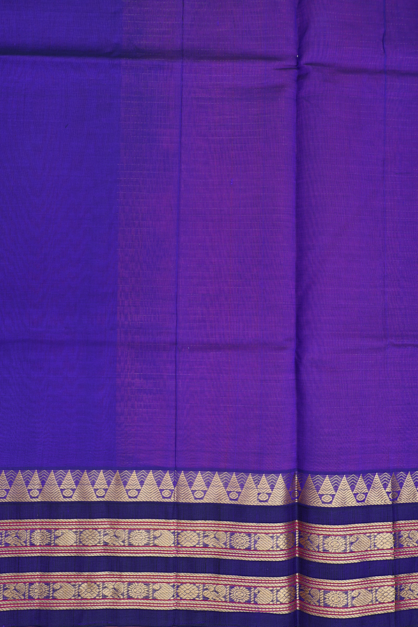 Traditional Silk Cotton Saree In Pink With Checks Design