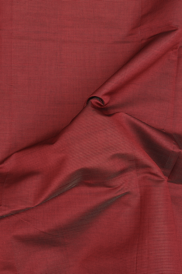 Traditional Silk Cotton Saree In Red With Contrast Border