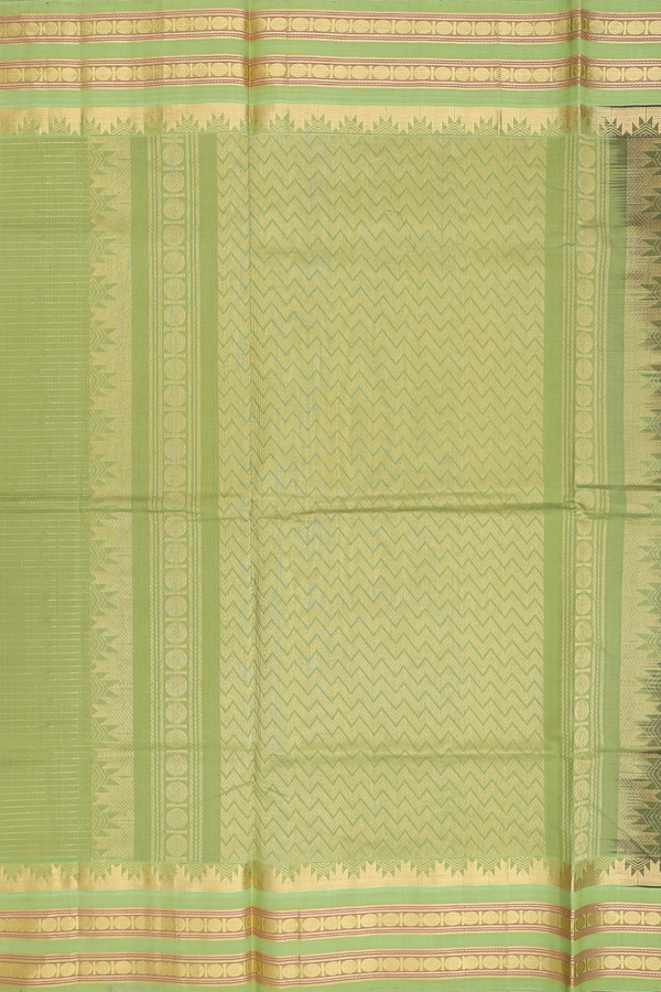 Traditional Silk Cotton Saree In Royal Blue With Checks Design