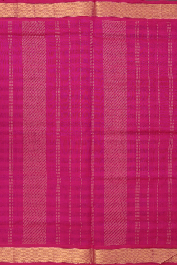 Traditional Silk Cotton Saree In Multicolor With Checks Design