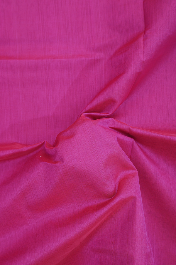Traditional Silk Cotton Saree In Purple Rose With Zari Border